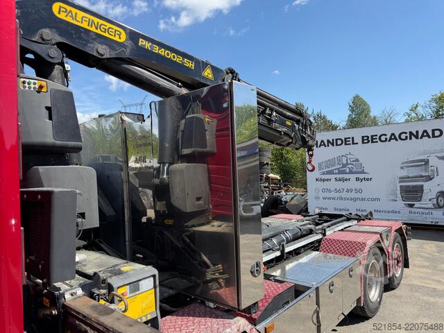 Innenlader Scania G490 8x2*6, Hooklift + Crane PK34002, 2015