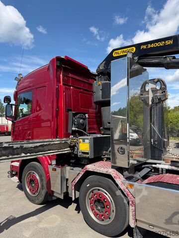Innenlader Scania G490 8x2*6, Hooklift + Crane PK34002, 2015