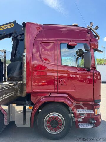 Innenlader Scania G490 8x2*6, Hooklift + Crane PK34002, 2015