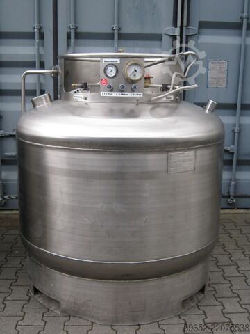 Storage tank for liquid nitrogen CRYO Vakuumtank Stickstoff 1000 Liter