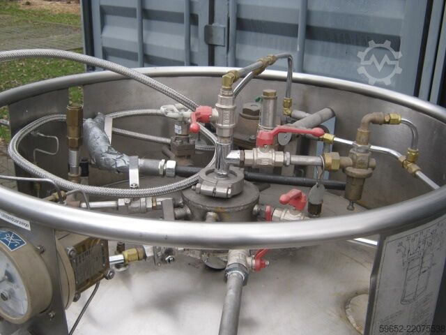 Storage tank for liquid nitrogen CRYO Vakuumtank Stickstoff 1000 Liter