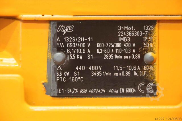 Chip extraction fan 5.5 kW Schuko S200O/L1