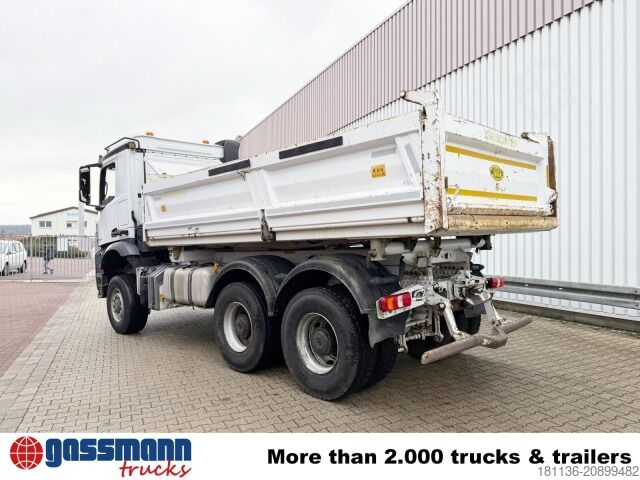 Tipper truck Mercedes-Benz Arocs 3351 AK 6x6, Grounder, Bordmatik