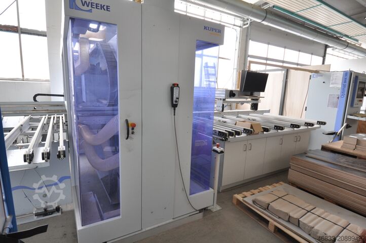 Bearbeitungszentrum mit Durchlauf Weeke Optimat BHX 500