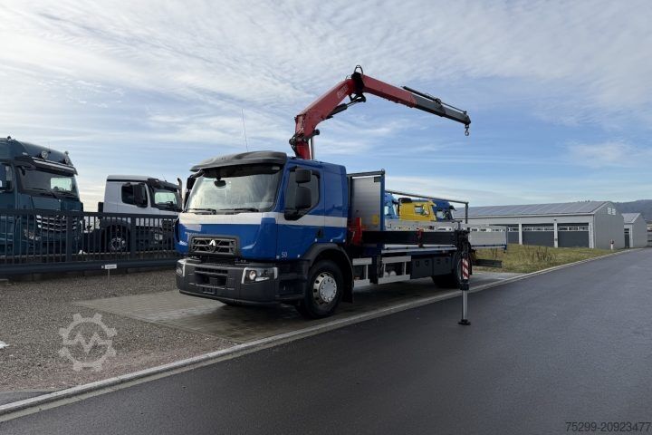 Truck mounted crane Renault D Wide 18.380 4x2 F135A.22 / Swiss-Vehicle