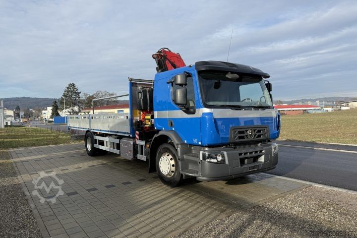 Truck mounted crane Renault D Wide 18.380 4x2 F135A.22 / Swiss-Vehicle