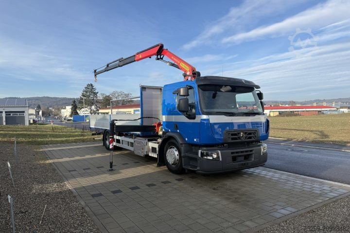 Truck mounted crane Renault D Wide 18.380 4x2 PK 12002 EH / Swiss-Vehicle