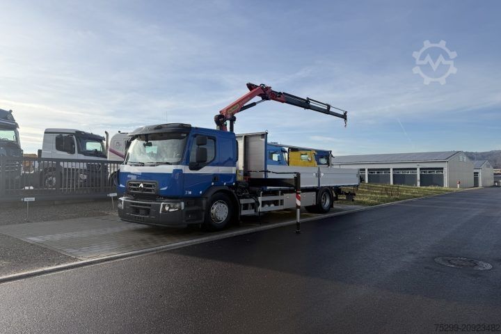 Truck mounted crane Renault D Wide 18.380 4x2 PK 12002 EH / Swiss-Vehicle