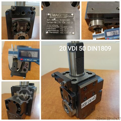 Driven tool holders CNC VDI50 DIN 1809 MIMATIC, EMAG 