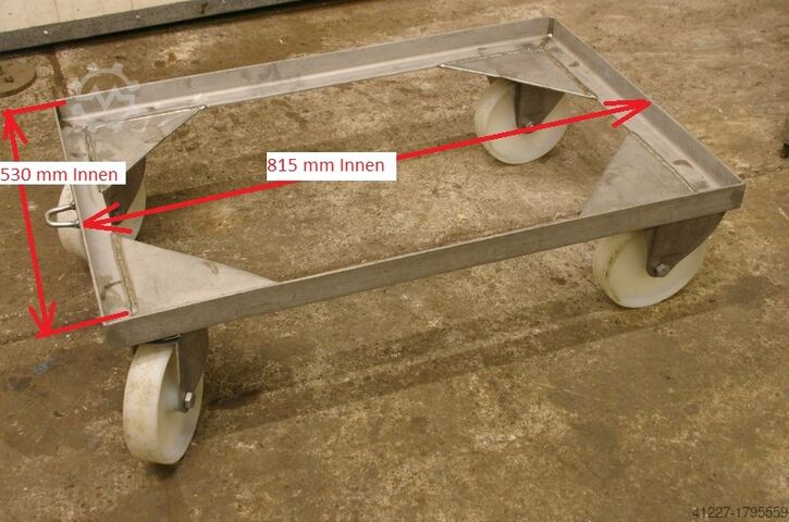 Stainless steel trolley Edelstahl 825 x 550 mm