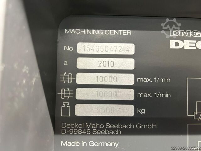 DECKEL MAHO DMC 635 V DECKEL MAHO DMC 635 V