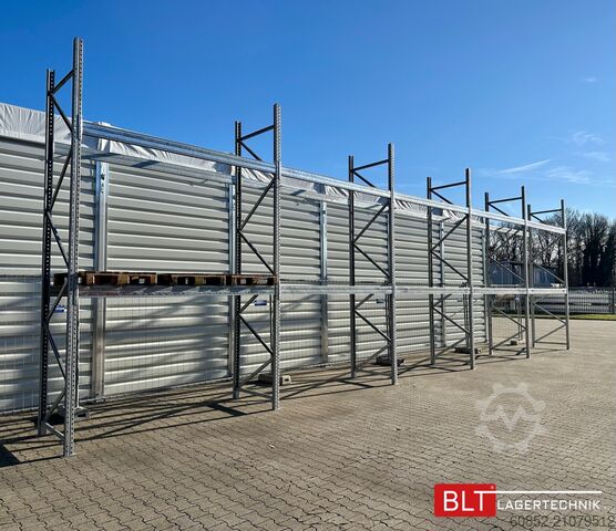Palettenregal 14,0 lfm Palettenregale für Außenbereich H: 4,5m , 3000 kg Fachlast , FVZ