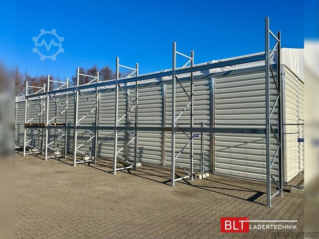Palettenregal 100 lfm. Palettenregale für Außenbereich H: 4,5m , 3000 kg Fachlast , FVZ