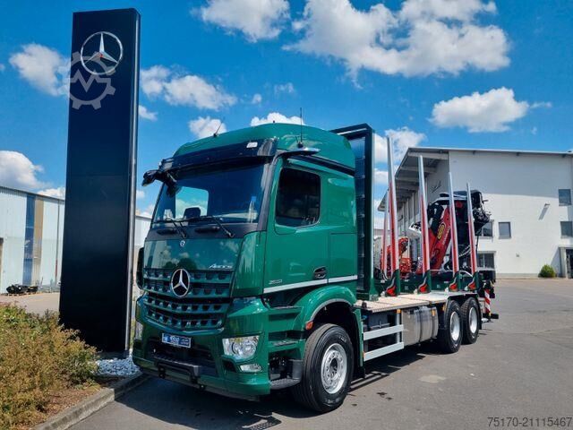 Timber transporter Mercedes-Benz Arocs 2651L 6x4 Palfinger-EPSILON Y Crane M12Z91