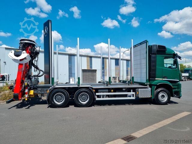 Timber transporter Mercedes-Benz Arocs 2651L 6x4 Palfinger-EPSILON Y Crane M12Z91