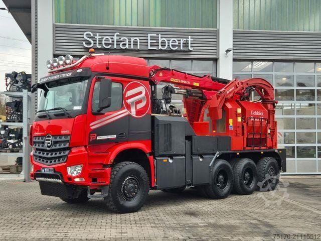 Holztransporter Mercedes-Benz TUROX 8x8 Eschlböck Biber 92 Holzhacker / 1.512h