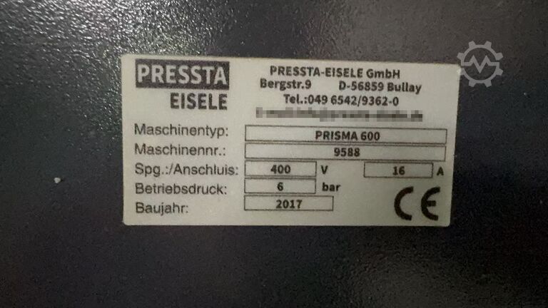 Kappsäge für Fensterproduktion Pressta Eisele Prisma 600