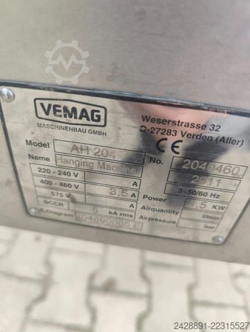 Sausage production and portioning line VEMAG DP10E, LPG 208, AH 204