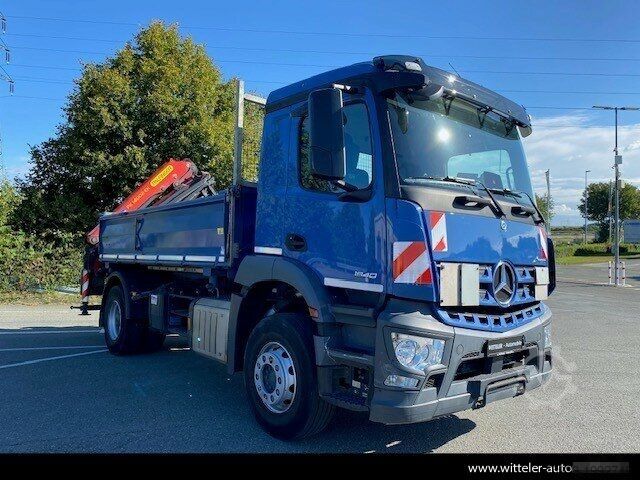 Kipper LKW MERCEDES-BENZ Arocs 5 1840 K 4x2 Kran PK14002+Funk+Greifer