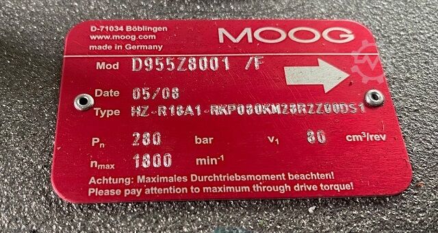 APP MOOG MOOG Doppelpumpe RKP80 + AKP18 aus Arburg 420 C / 223507 / D955Z8001, R902433778