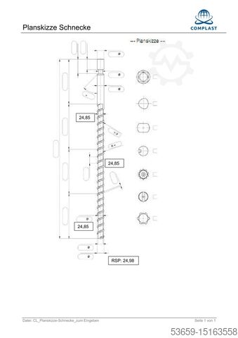 Plasticising units complete Arburg Arburg Plastifiziereinheit IU250, Ø 25 mm / 141.228 / Thermoplast Zylinder
