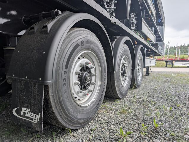 Open semitrailer with tarp FLIEGL 3-Achs Gardine zum Aufbau