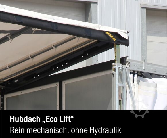 Open semitrailer with tarp FLIEGL 3-Achs Gardine zum Aufbau