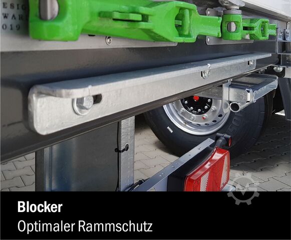 Open semitrailer with tarp FLIEGL 3-Achs Gardine zum Aufbau
