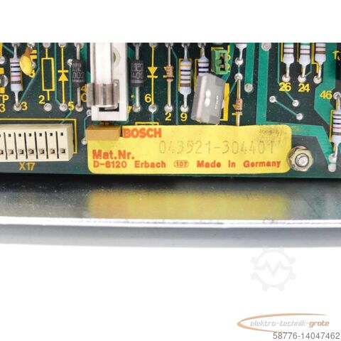 Bosch component Bosch VM 60-150 Versorgungsmodul SN:276949