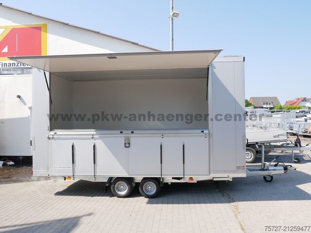 Verkaufsanhänger Promotionanhänger Messe Vezeko Promotionanhänger Messeanhänger Treppe B