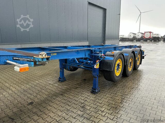 Containertransport Burg 20FT/3-axles / empty weight: 3.290kg / SAF DISC...