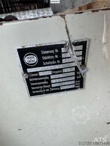 Construction equipment Kramer & Grebe choppers w/ 230V cabinet