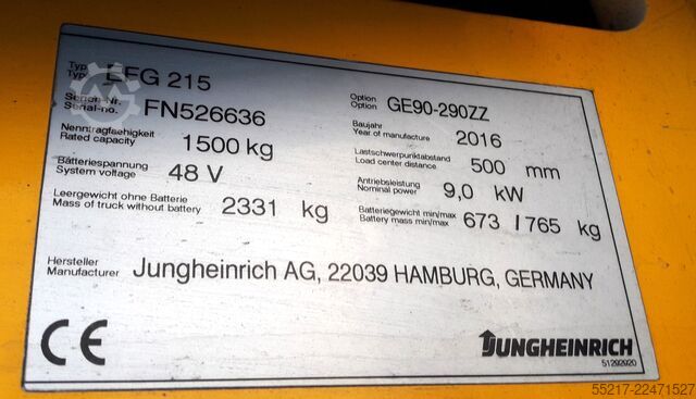 Forklift Jungheinrich EFG 215