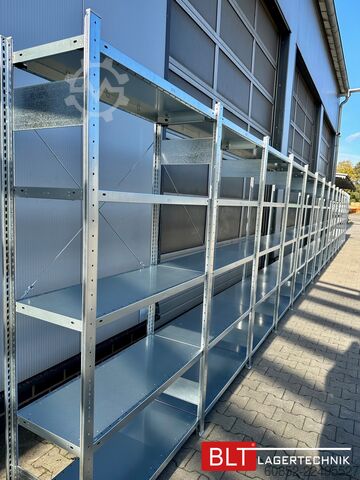 Modular shelf ca. 60,06 lfm. Fachbodenregale META H: 200 cm , T: 40 cm , 150 kg pro Ebene