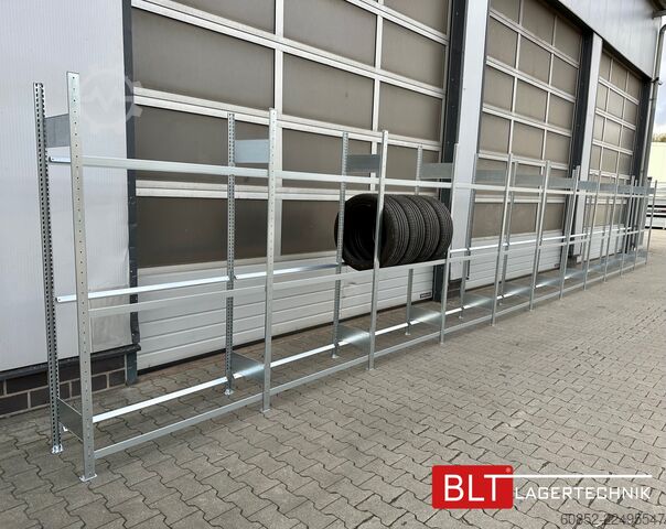 Modular shelf ca. 34,56 lfm. Reifenregale META für bis zu 360 Reifen! Neuware