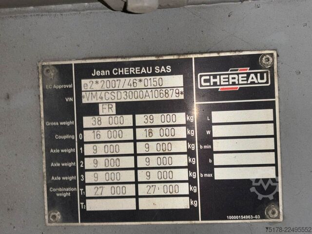 Refrigerated/freezer transport CHEREAU CHEREAU+CARRIER VECTOR 1350