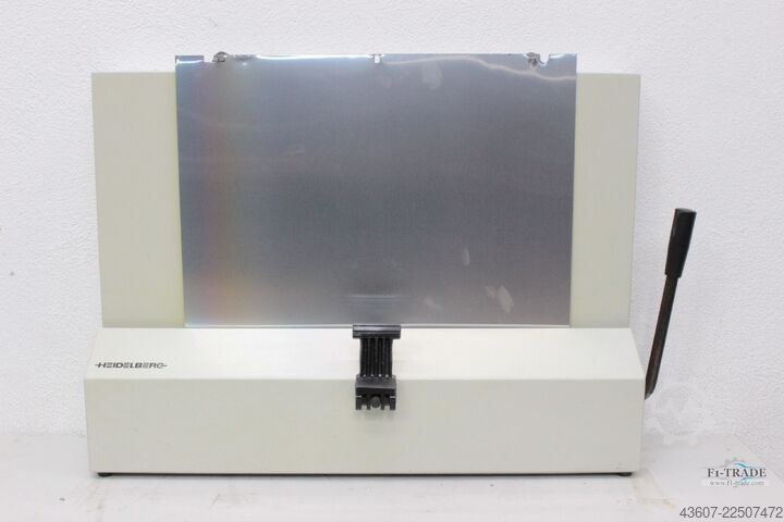 Druckplatten Biegeeinrichtung - Plate Bending device NELA GS-Biegegerät