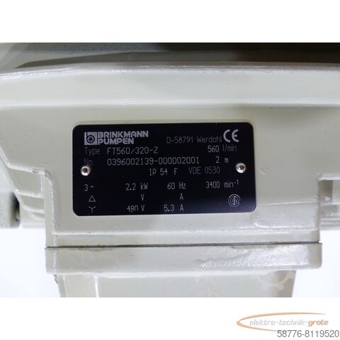 Control unit Brinkmann FT560 / 320-Z Tauchpumpe SN:0396002139-00000200  !