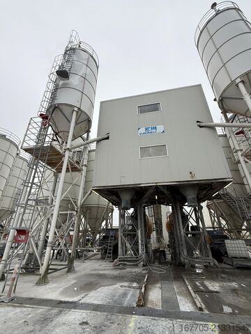 Stationary concrete mixing plant EUROMECC Euro5 MAX Wet