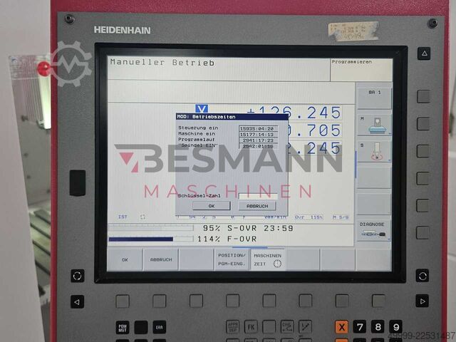 Milling machine TNC 320 Kunzmann WF 4/3
