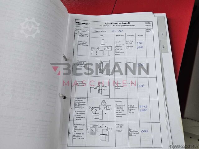 Milling machine TNC 320 Kunzmann WF 4/3