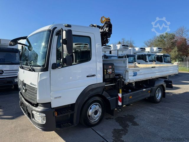 Three-sided tipper truck MERCEDES-BENZ ATEGO 816 Kipper 3-Seiten*KRAN HIAB X 078*2xAHK