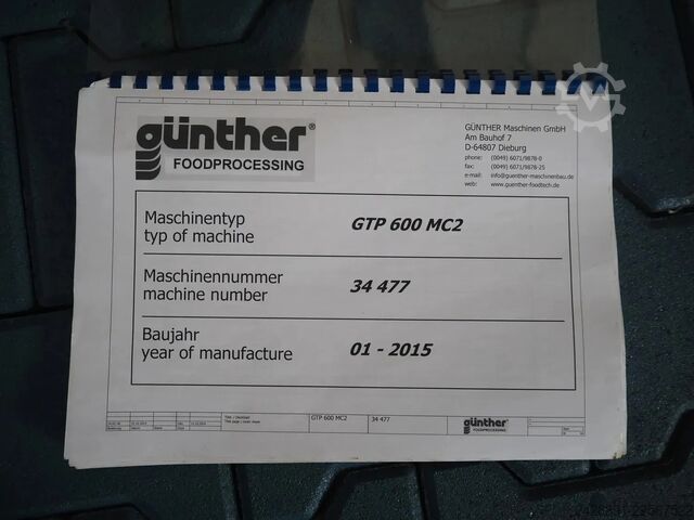 Roller tenderizer and meat press GÜNTHER GTP 600 MC2
