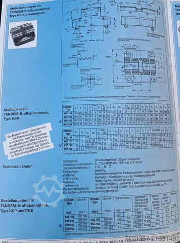 Pneumatischer 2-Backen-Spanner Schunk 2-Backen-Kraftspannblöcken