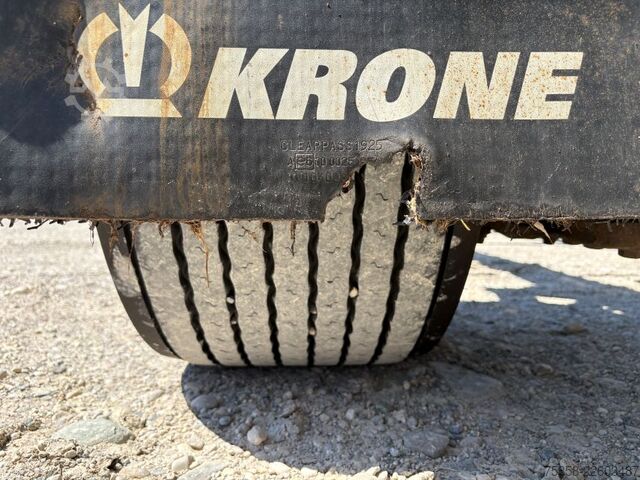 Swap chassis trailer Krone Maxi BDF Lafette mit Breitreifen 445er