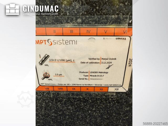 Coordinate Measuring Machine (CMM) LEADER Miracle NC8157