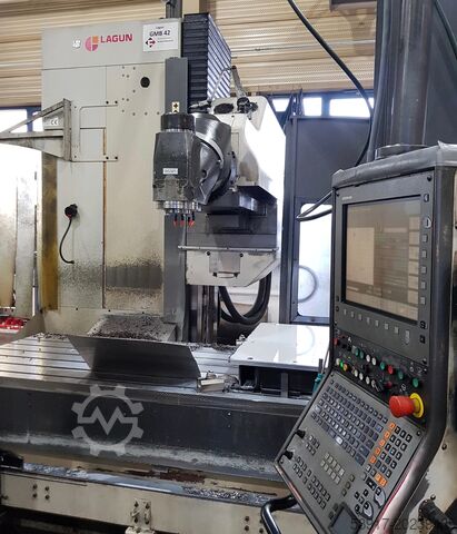 Fixed bed milling machine LAGUN CNC TNC 530 GBM 42 4ème axe