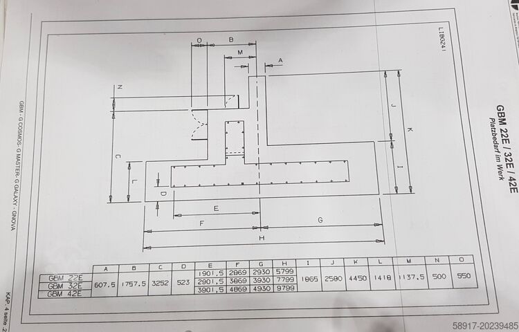 Fixed bed milling machine LAGUN CNC TNC 530 GBM 42 4ème axe