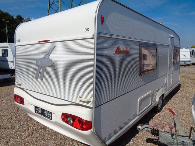 Wohnwagen LMC Münsterland 520 HTE *Einzelbetten*Mover*Heckbad*