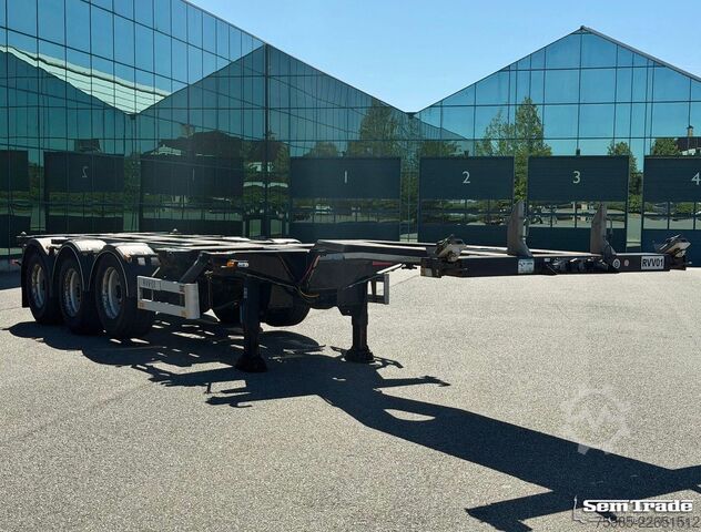 Auflieger-Wechselfahrgestell PACTON TXC343 DRUM BRAKES LIFT AXLE 20-30-40-45 FT. TOP